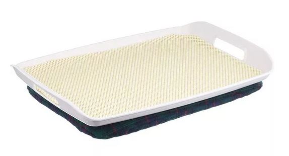 Plateau de service antidérapant avec coussin de lestage en-dessous 42,5 x 29 cm