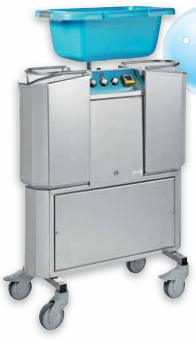 Douche au lit complet+bac pivotant