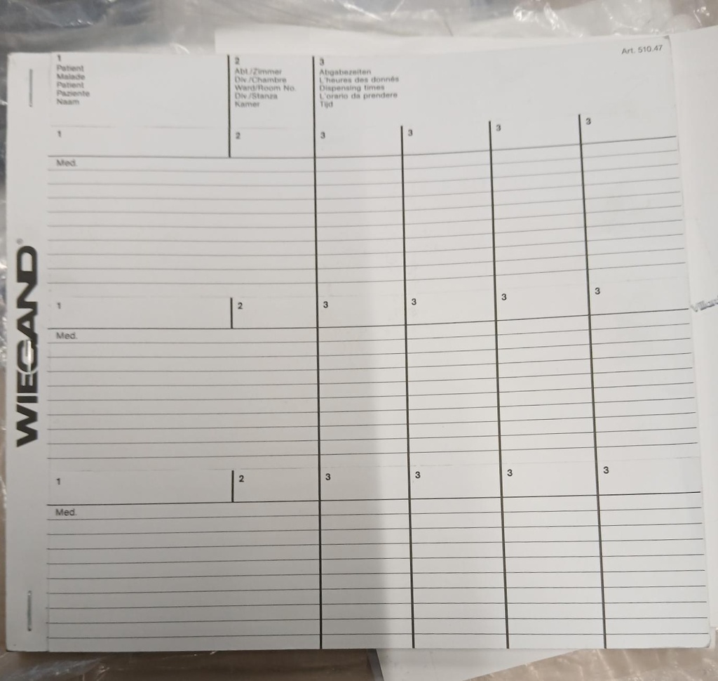 Wiegand étiquettes n°47 pr cassettes 41-61-171-181/150pces