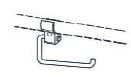 Support papier toilette Linido - inox poli