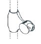 Support tête de douche Linido - blanc