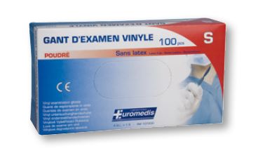 Gant d'examen vinyle - 240 mm - sans poudre - Boite de 100