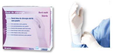 Gant de chirurgie Euromedis - 300 mm - sans poudre - stérile - la paire