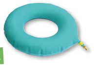 Coussin rond en caoutchouc turquoise 35cm