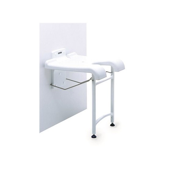 Siège de douche mural Aquatec Sansibar avec pieds rabattable