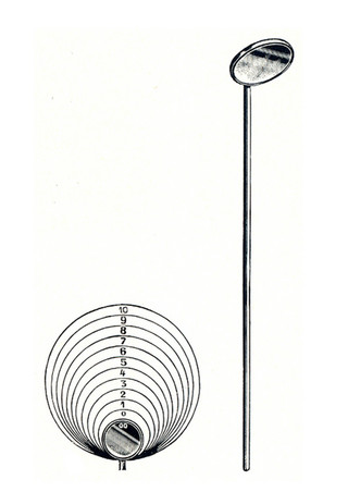 Miroir laryngien n° 6 - diamètre 24mm