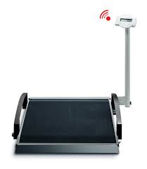 Seca 665 Balance pour fauteuil roulant, classe d'étalonnageIII(3) digitale, sans fil interface, BMI, incl. 2 rampes