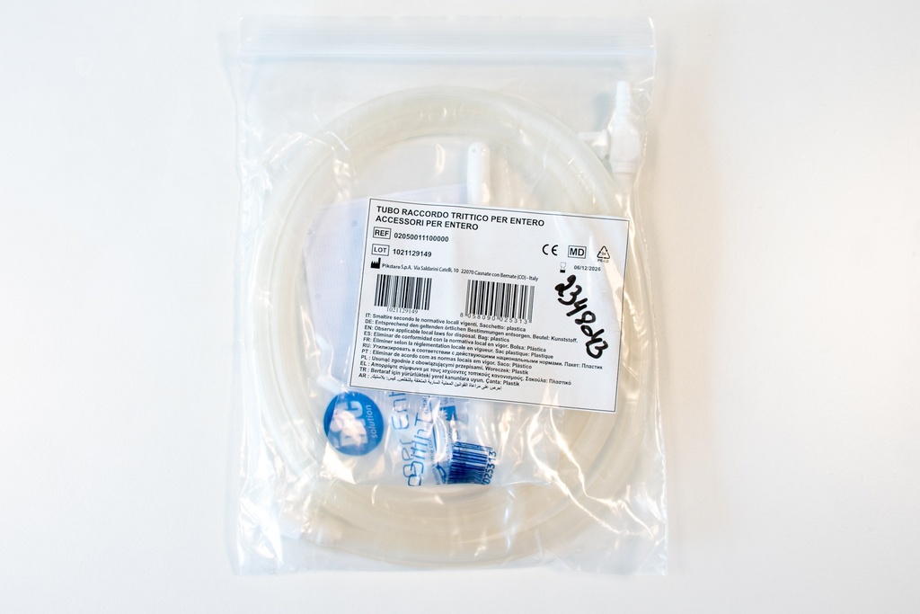 Canule de lavement trois pièces + tuyau (Kit Entero)