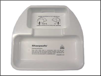 SUPPORT POUR COLLECTEUR AIG SHARPSAFE SAFE TRAY S