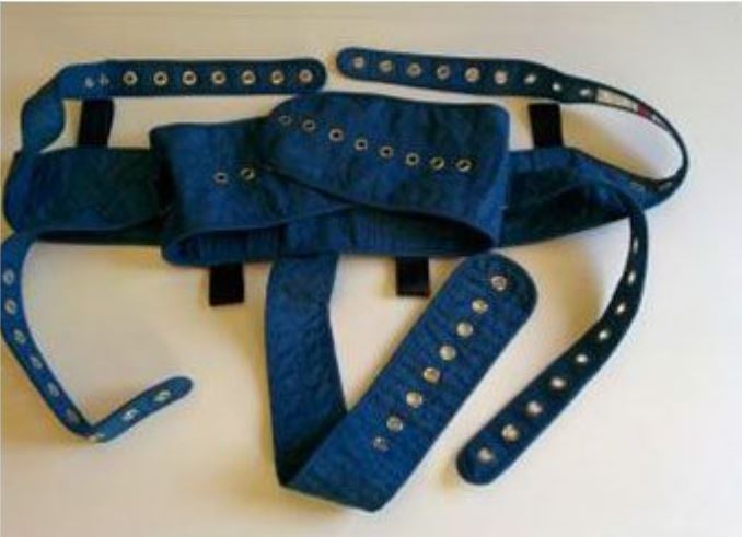 Renol Ceinture abdominale et pelvienne renforcée sécurisée Comfort pour le lit - S/M - 60-110 cm - 1 pc