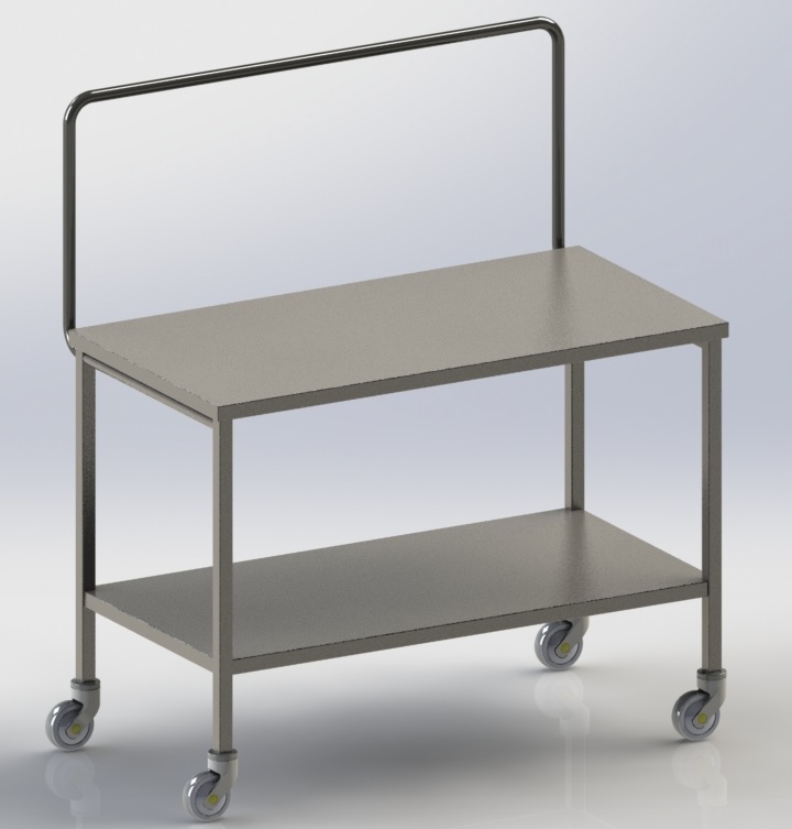 Table de conditionnement INOX 2 plateaux 1160x600 H860mm