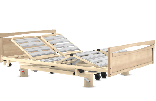 Lits Médicalisés HARMONIE TWICE 140 cm de large évolutif équipé de deux sommiers à plicature électrique