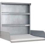 Table à langer murale "pippi" - Smooth Silver RAL 9006