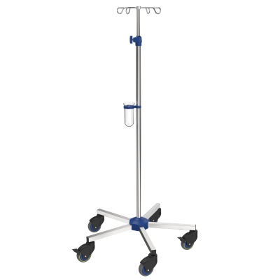 Provita pied à perfusion Eco-Space Standard - Chromé - Roues Ø80