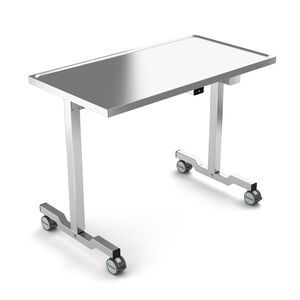 DEMO Remeda 10024 table à instruments  - Plateau 1070 x 570 mm - H900-1400 mm - Charge max : 80 kg
