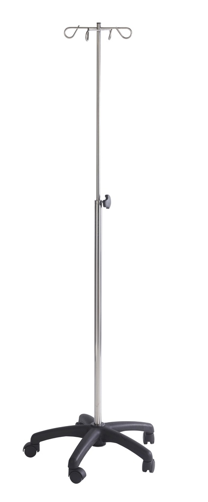 Pieds à perfusion polyamide - 4 crochets INOX