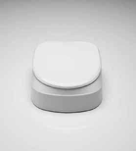 Aquatec AT90 ERGO Réhausse WC, 100 mm, avec couvercle