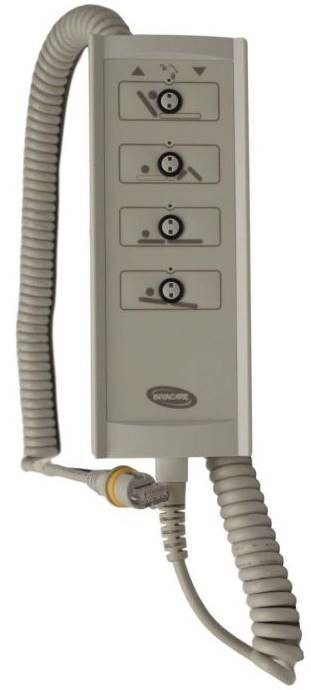 Télécommande 3 fonctions HL74 +proclive, verrouillable  pour lit MEDLEY ERGO