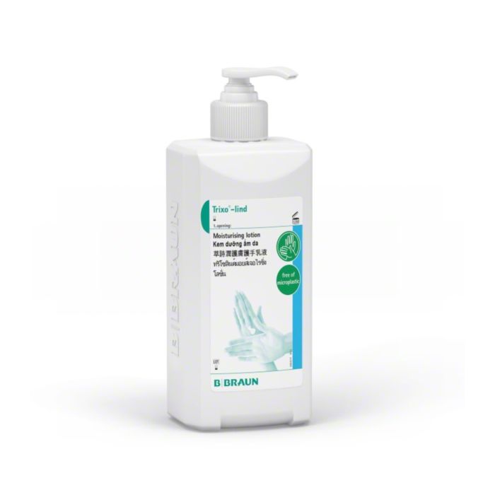 Trixo®-lind - Lotion hydratante non grasse pour les mains et le corps - peau normale (500ml + pompe)