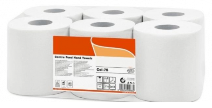 Papier essuie-tout à dévidage central