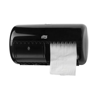 Distributeur papier toilette Tork twin (Noir) /1 Unité