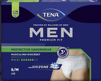 Tena Men Pants Maxi - S/M /12 unités