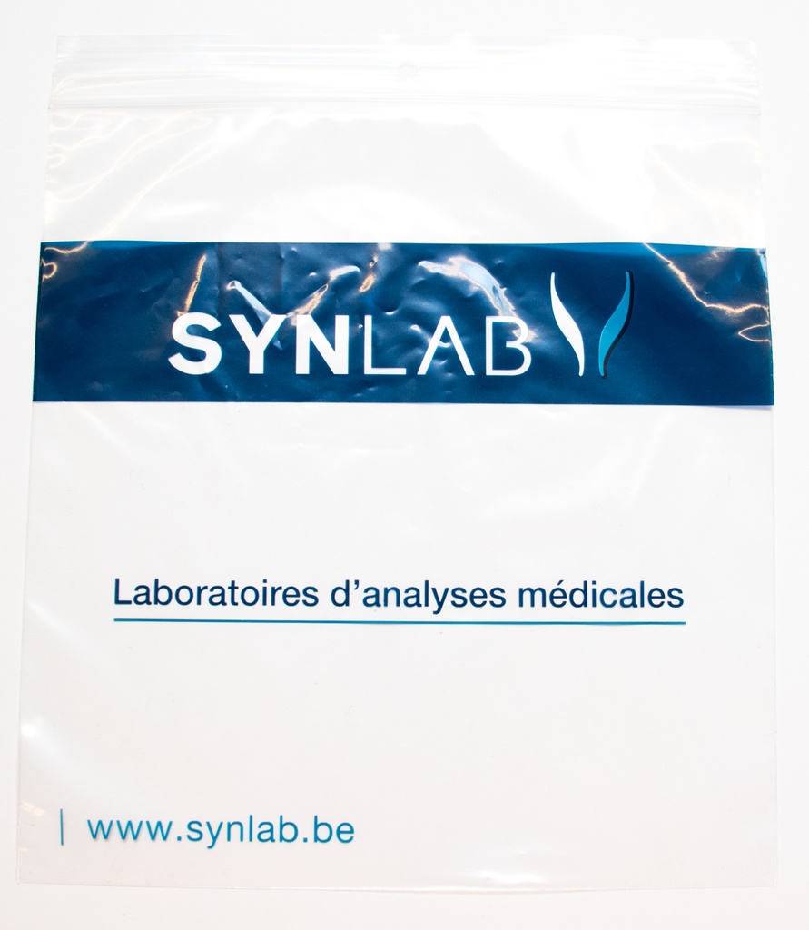 Sachet ZIP LOCK SYNLAB /1000 Unités