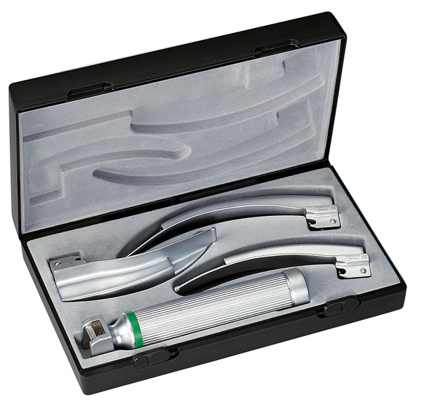 Coffret Laryngoscope Riester Ri-Standard, lames courbes Mac Intosh 2,3,4 F.O - Eclairage sous vide 2,7 V