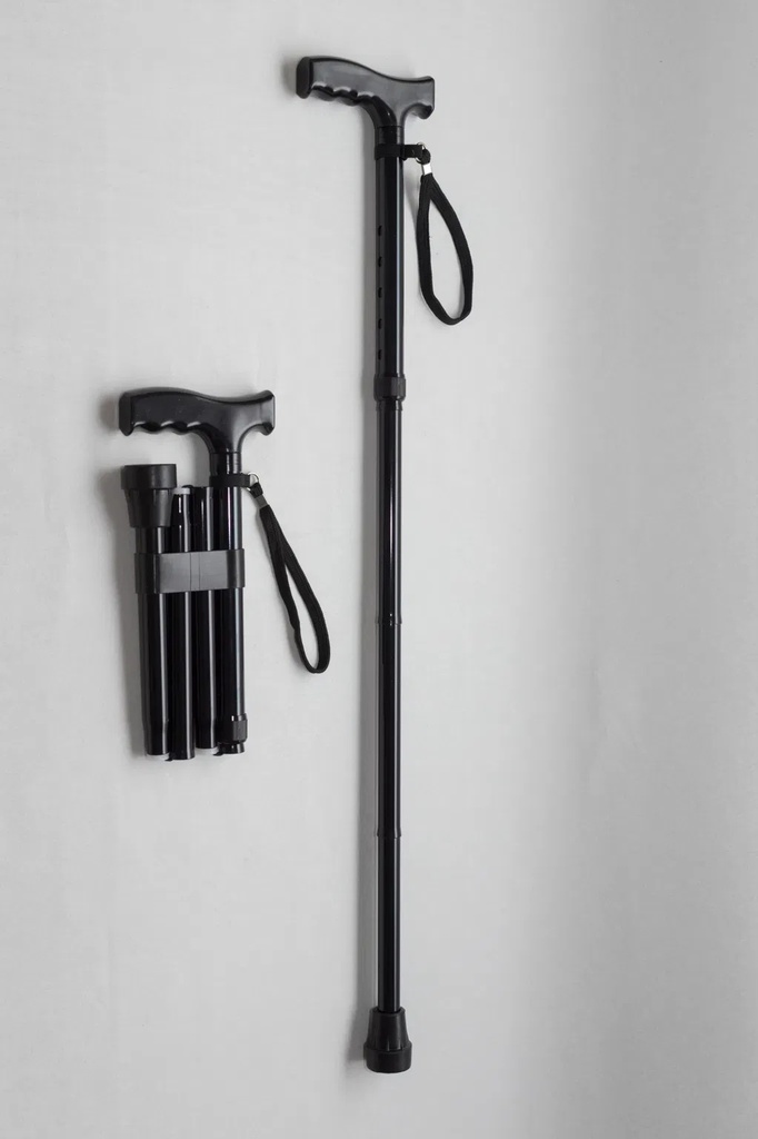 Pluviose canne pliable en 5 pièces noir - PL5B1